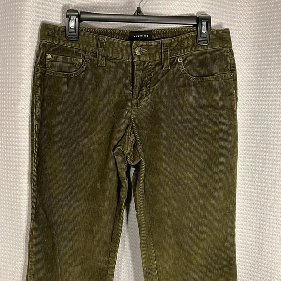 The Limited Women’s dark green or olive colored corduroy pants crew fit size 4 - Picture 4 of 10